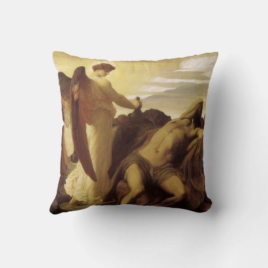 Elijah in Wilderness by Lord Frederic Leighton クッション (裏面)