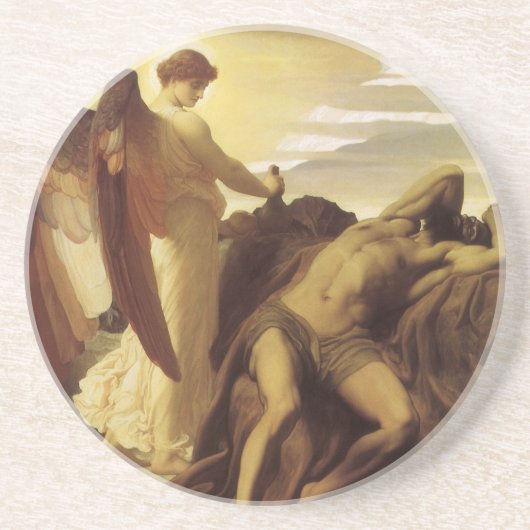 Elijah in Wilderness by Lord Frederic Leighton コースター (正面)