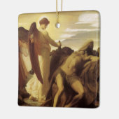 Elijah in Wilderness by Lord Frederic Leighton セラミックオーナメント (左)