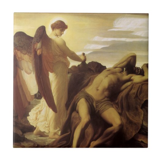 Elijah in Wilderness by Lord Frederic Leighton タイル (正面)