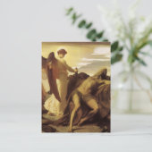 Elijah in Wilderness by Lord Frederic Leighton ポストカード (スタンド正面)