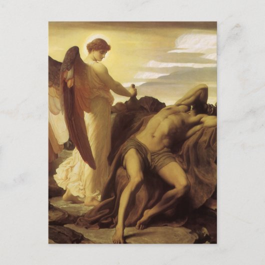 Elijah in Wilderness by Lord Frederic Leighton ポストカード (正面)