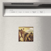 Elijah in Wilderness by Lord Frederic Leighton マグネット (インサイチュ (食洗機))