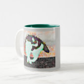 eLiNによる熱い錫の屋根の猫 ツートーンマグカップ (正面左)