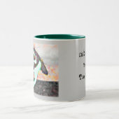 eLiNによる熱い錫の屋根の猫 ツートーンマグカップ (中央)