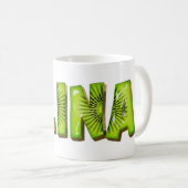Elina Name Kiwi Style Tasse Teetasse Kaffeetasse コーヒーマグカップ (正面右)