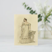 Elinor、Jane Austen、本インスパイア好きのクリーム ポストカード (スタンド正面)