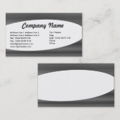 Elipical – ブラシ仕上げメタルテクスチャ 名刺 (正面/裏面)