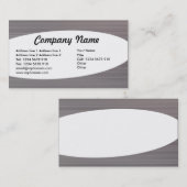 Elipical – ブラシ仕上げメタルIIテクスチャ 名刺 (正面/裏面)