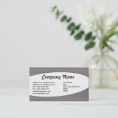 Elipical – ブラシ仕上げメタルIIテクスチャ 名刺 (スタンド正面)