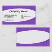 Elipical - Violetエンボステクスチャ 名刺 (正面/裏面)