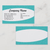 Eliptical – シアンエンボステクスチャ 名刺 (正面/裏面)