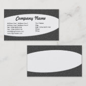 Eliptical – ダークグレーエンボステクスチャ 名刺 (正面/裏面)