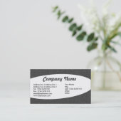 Eliptical – ダークグレーエンボステクスチャ 名刺 (スタンド正面)