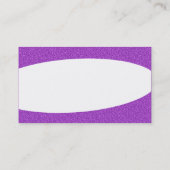 Eliptical – 紫のエンボステクスチャ 名刺 (裏面)