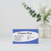 Eliptical – 青いエンボステクスチャ 名刺 (スタンド正面)