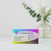 Eliptical - CMYK 名刺 (スタンド正面)