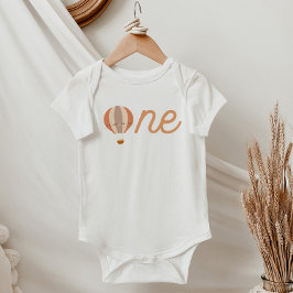 ELISAテラコッタホットエアバルーンONE 1st誕生日 ベビーボディスーツ