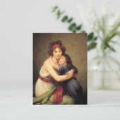 Elisabeth Le Brun Pの娘と自画像 ポストカード (スタンド正面)