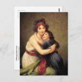 Elisabeth Le Brun Pの娘と自画像 ポストカード (正面/裏面)