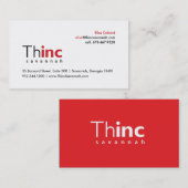 Eliseの名刺のThincのサバンナ 名刺 (正面/裏面)