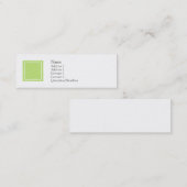 Elise -緑 スキニー名刺 (正面/裏面)