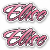 Elise faded pink Aufkleber Sticker Stickerset シール (正面)