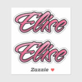 Elise faded pink Aufkleber Sticker Stickerset シール (シート)