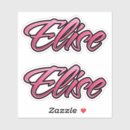 Elise faded pink Aufkleber Sticker Stickerset シール (シート)