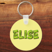 Elise Name Kiwi Design Schlüsselanhänger キーホルダー (正面)