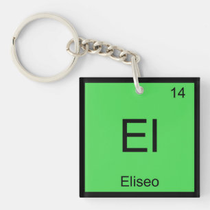 Eliseo名前化学元素周期表 キーホルダー
