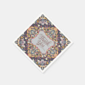 elitヴィンテージバロックエレガントスタイル感謝していユー スタンダードカクテルナプキン (角)