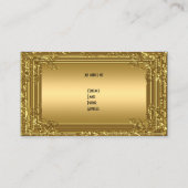 Eliteエレガント金ゴールドオン金ゴールドフローラプロファイルカード2 名刺