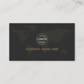 Elite Black Gold Corporate Identity Business Card 名刺 (正面)