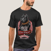 Elite Cane Corso - Face - BLACK Tシャツ (正面)