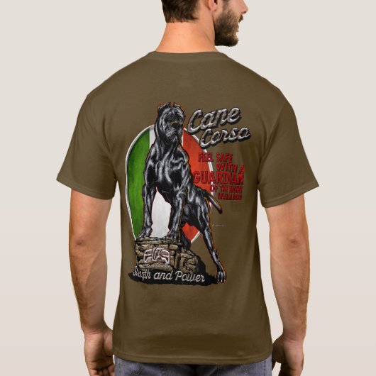 ELITE Cane Corso Guradian Tシャツ (裏面)