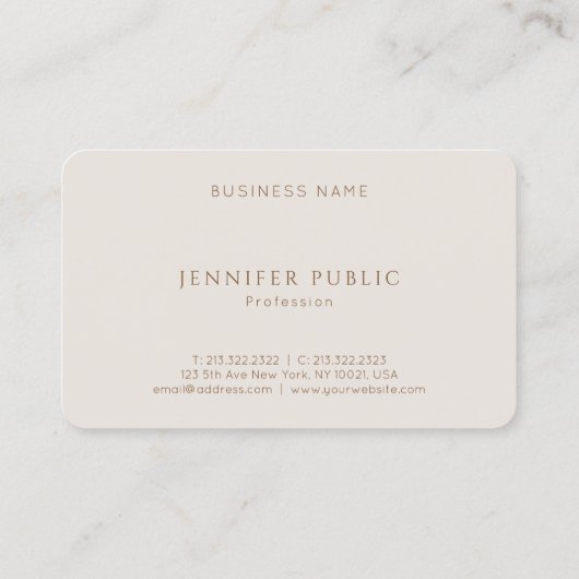 Elite Color Harmony Professional Simple Template 名刺 (裏面)