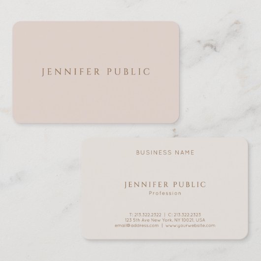 Elite Color Harmony Professional Simple Template 名刺 (正面/裏面)