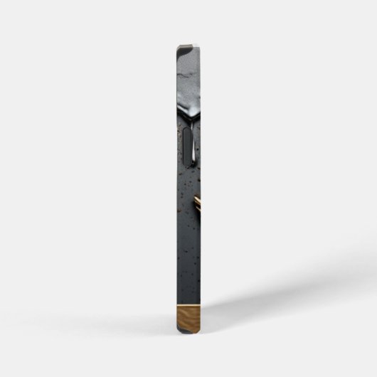 🦅 Elite Custom Name Eagle Dripping Liquid Gold ✨ iPhoneケース (右側面)