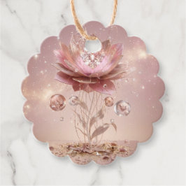 Elite Neon Mandala Floral Scalloped Gift Tags フェイバータグ