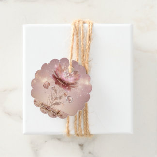 Elite Neon Mandala Floral Scalloped Gift Tags フェイバータグ