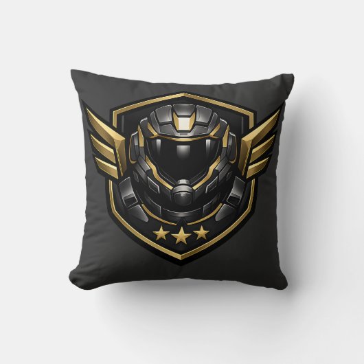Elite Space Crew Exploration Division Throw Pillow クッション (正面)