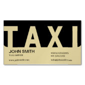 EliteTaxiドライバ マグネット名刺 (正面)