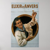Elixir D'Anvers ～by Gerard Portielje Belgium 1906 ポスター (正面)