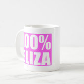Elizaの名前 コーヒーマグカップ (正面左)