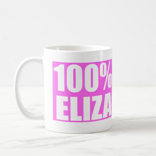 Elizaの名前 コーヒーマグカップ (左)