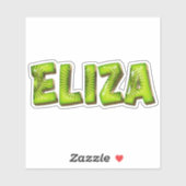 Eliza Name Kiwi Design Aufkleber Sticker シール (シート)