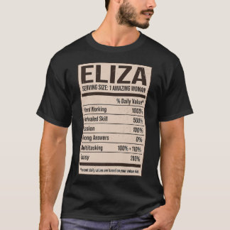 Eliza Nutrition Facts Name Nickname Alias Title Fo Tシャツ