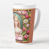 ELIZA toヴィンテージ女の子～ハッピーバースデー～ラテマグカップ カフェラテマグ (右アングル)