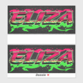 Eliza Vorname Name Graffiti Aufkleber Sticker シール (シート)